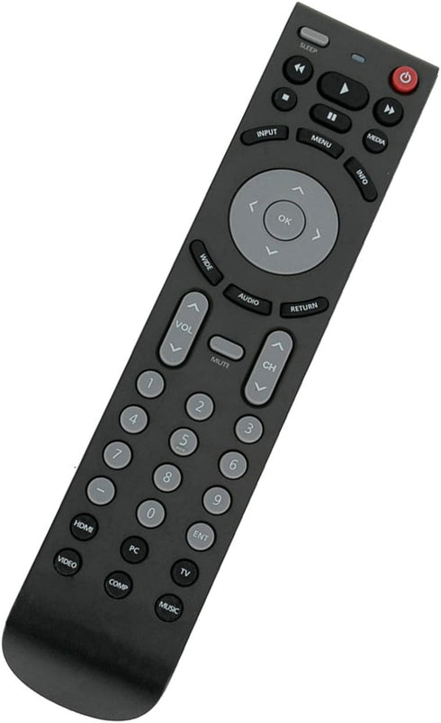 RMT-JR01 Replacement Remote for JVC TV Models JLE47BC3500, JLC32BC3000, JLC37BC3000, and more