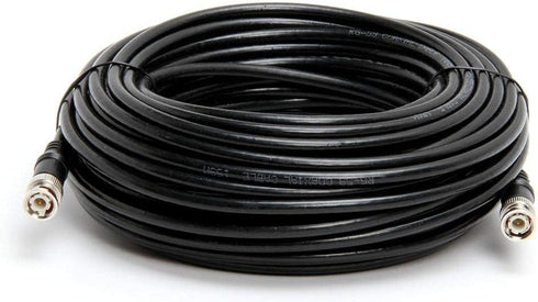 Cmple RG59U 6 Feet BNC Male to BNC Male, 75 Ohm Coaxial Video Cable, 6FT Black
