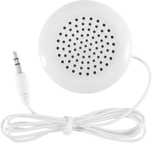 ModFurne 3 5mm MP3 Mini White Pillow Speaker for CD Radio Player