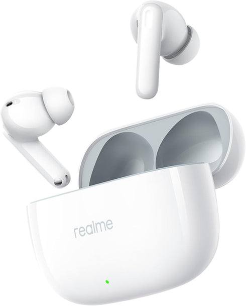 realme Earbud T300, Deep Bass, 30db ANC, Immersive Sound, Up to 40 Hour Playtime, Bluetooth 5.3, Youth White