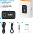 1Mii Bluetooth 5.0 Music Receiver for Car/Home Stereo, Aux Bluetooth Adapter with Volume Control, 16H Battery Life