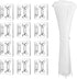 240Pcs Clear Cable Ties Mounts, 120Pcs 5.9'' Heavy Duty Zip Ties + 120Pcs 3/4" Adhesive Holders for Cord Organizer