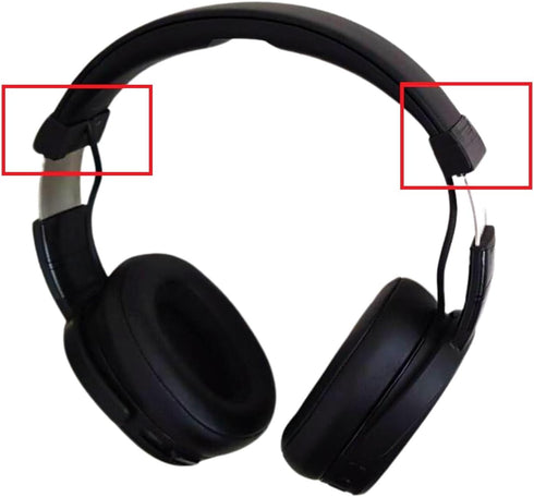 Skullcandy Crusher Wireless Over-Ear Headphones Replacement Hinges (Black) - Durable and reliable (1 pair)