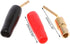 Hisocute 4 Pcs Wire Pin Plug Banana Plugs Speaker Screw Lock Cable Connectors Banana Cable Connector Plug Screw Solder