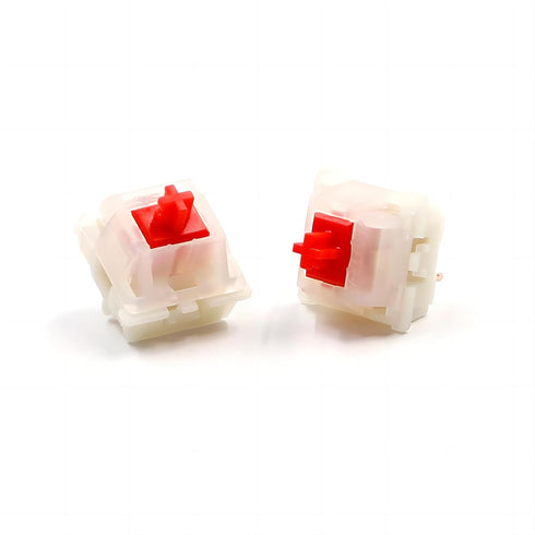 Gateron Milky Red Switches for Mechanical Keyboard, Silent Tactile 5 Pin Milky Yellow Linear Switches 45gf