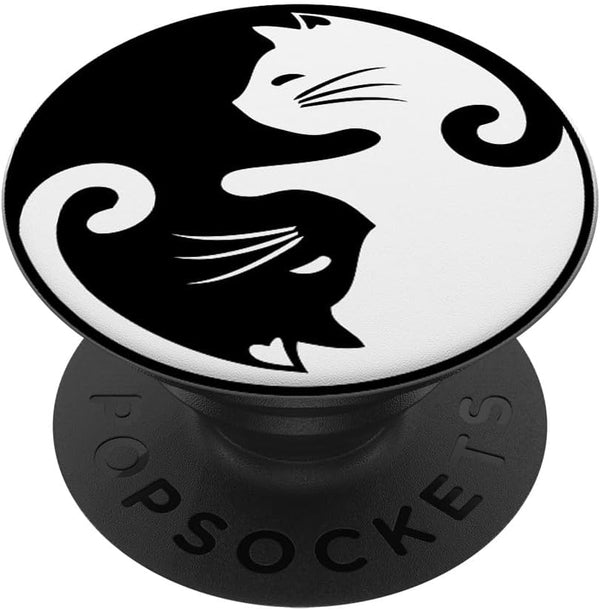 PopSockets Standard PopGrip Yin Yang Cat Pop Socket for Phone Kitten