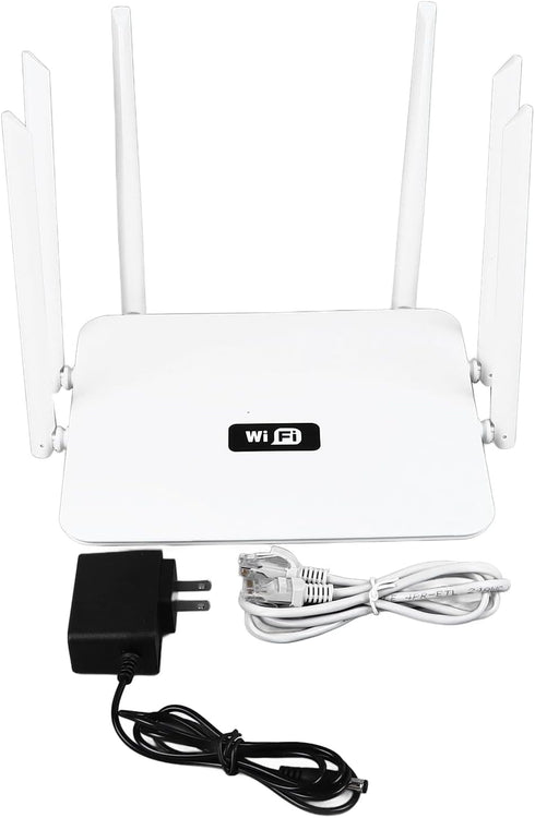 GOWENIC 300Mbps 1 4 6 Smart Router, Dual Band Internet Router, WAN LAN Ports, Antennas for Smart Devices, Game