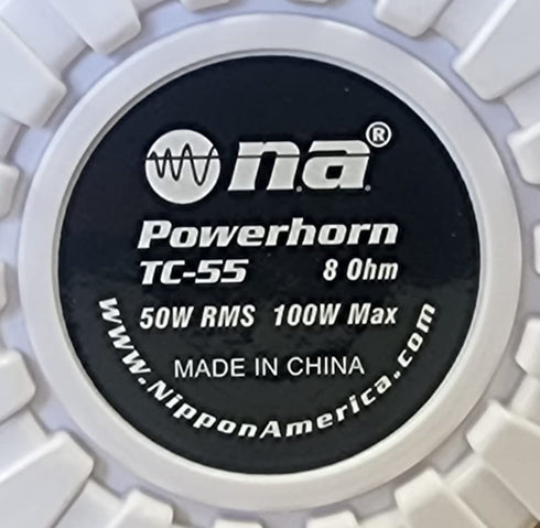 Nippon America Power Horn White 8 Ohm 100W Outdoor TC-55 Speaker