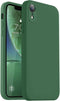 Vooii Upgraded Liquid Silicone Phone Case for iPhone XR, 6.1 inch, Green with Square Edges & Camera Protection