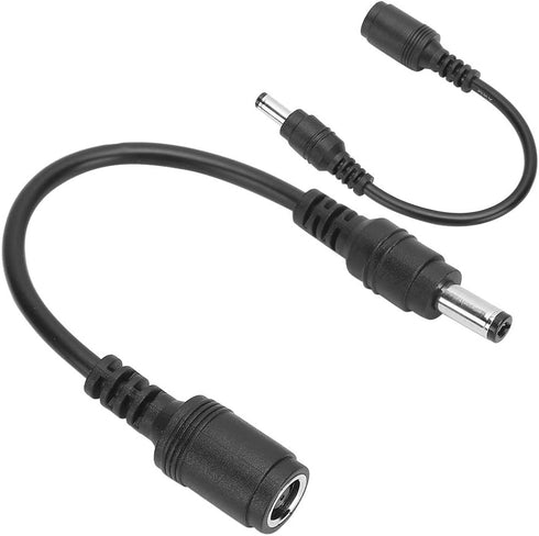2Pcs Converter Cable, 7.4x5.0mm Female to 5.5x2.5mm Male, Premium ABS Material, Durable and Sturdy for Short Distance