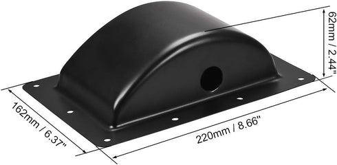 uxcell Recessed Speaker Handle Grasp Holder, Pocket Style Replacement Speaker Cabinet Box Handles, Metal, Black (2 Pcs)