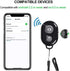 Wireless Camera Shutter Remote Control for Smart Phones, Compatible with iOS/Android (Pink+Green+White+Black)