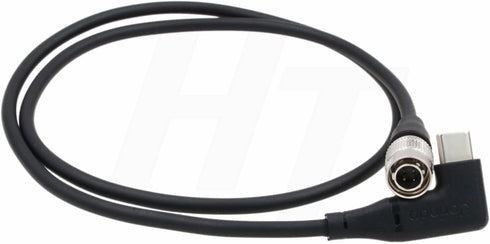 HangTon 12V 4 F4 F8 F8N 90-Degree 60cm PD QC Power Bank USB C to Hirose Pin Power Cable for Zoom Pro Audio Recorder
