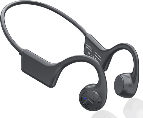 Bone Conduction Headphones with 12 Hours Playtime, Bluetooth 5.3, IP55 Sweatproof, Built-in Mic for Running Cycling