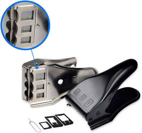 MMOBIEL 3 1 3 1 Universal in / Standard Sim/Micro Sim/Nano Sim Card Cutter Compatible with iPhone Samsung Sony Huawei