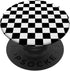 Black/White Classic Checkered Big Checkerboard PopSockets Standard PopGrip