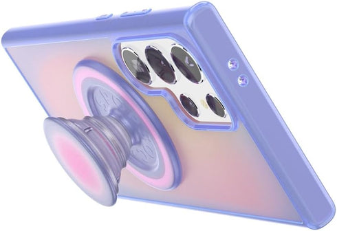 PopSockets S24 Samsung Galaxy Ultra Phone Case Compatible with MagSafe, Purple - Aura