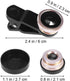 ibasenice 3 1 in Phone Camera Lens Kit Clip-on Wide Angle Macro Fisheye Lens for Smartphones Compatible with iPhone