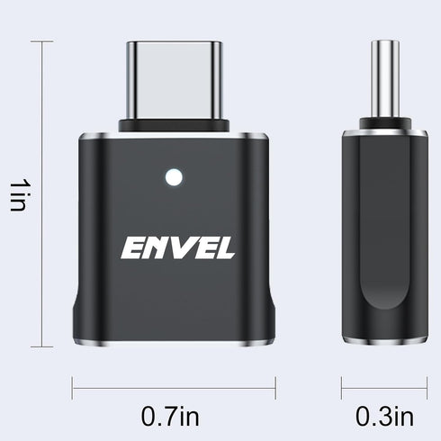 ENVEL USB C to USB Adapter, 4 Pack USB 3.0 to USB C OTG Converter, Compatible with iPhone, Galaxy, iPad