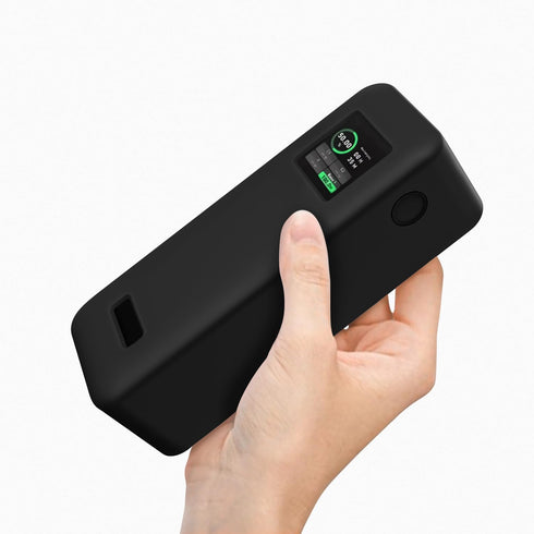 Geiomoo 27650mAh, Silicone Case for Anker Prime Power Bank Soft Flexible Scratch Resistant Protective Cover (Black)