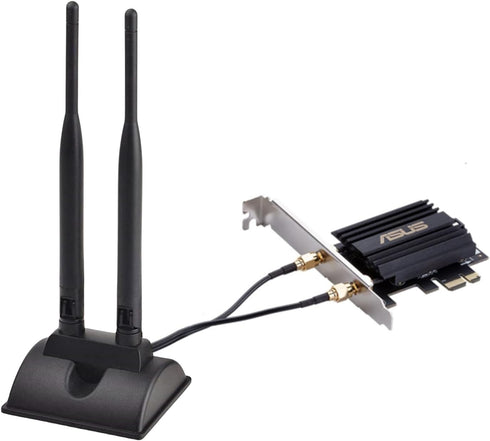Dual Band WiFi Antenna 2.4GHz - 5.8GHz with Magnetic Base RP-SMA Connector for Wireless Router - Signal Booster