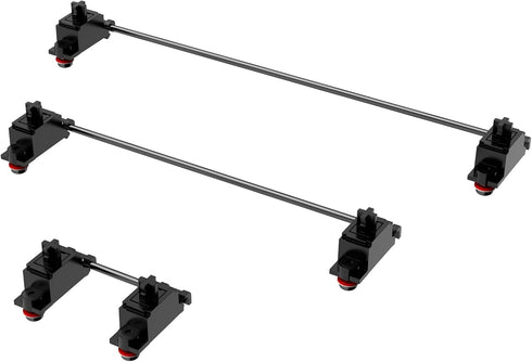 DUROCK Stabilizer V2, PCB Mount Keyboard Stabilizers with 2u 6.25u 7u Wires for Mechanical Keyboards (V2 Nero 80% Kit)