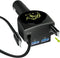 Dual Retractable Car Charger, Fast Charge 2.4A 44W Adapter with Retractable Cables (3Ft) and 2 USB Ports, Compatible