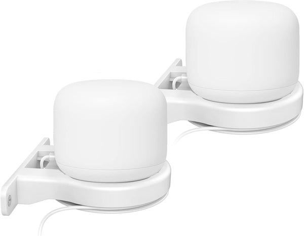 Delidigi 2 Pack ABS Wall Mount, Compatible with Nest Wifi Router, AC2200 Bracket Holder Shelf, White