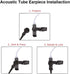 SL300 TLK100 Acoustic Tube Earpiece with PTT Mic, Walkie Talkie Headset for Motorola SL Series 2 Way Radio
