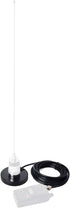HYS 5M RG58 27MHz Communication, Universal NMO Magnetic Mount Antenna with Cable, BNC Male Connector for CB Radio HF