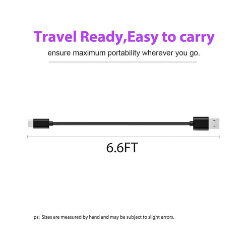 USB-A to USB-C Fast Charger Cable 6.6ft for iPad Pro 12.9" (3rd-6th Gen), iPad Mini 6, iPad Air 4/5, & Stylus Pen.