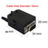 Connector DB9 RS232 D-SUB Male Adapter to Screw Connector, 9 Pin Port with Case