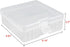 uxcell Hard Plastic Large Battery Storage Box Holder Organizer for AAA/AA/C/D/9V Batteries, Protective Container