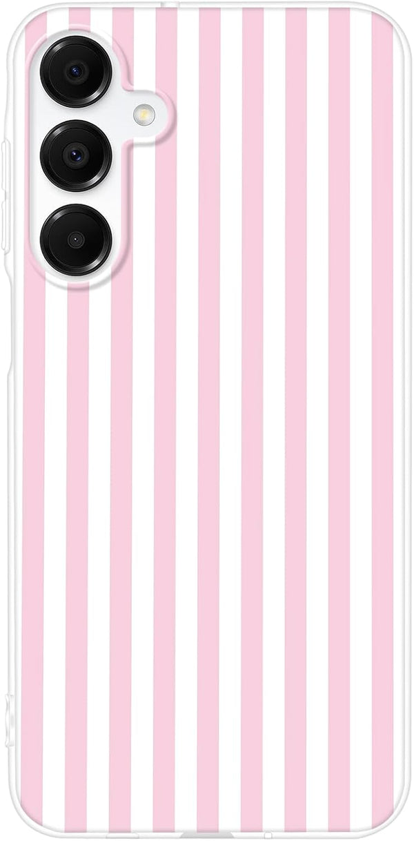Mouzor Cute Striped Phone Case for Samsung Galaxy A16 4G/ 5G, Girly Aesthetic