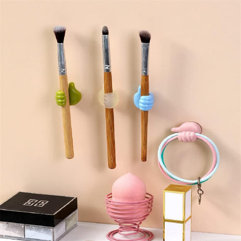 Cable Clips Organizer, Self-Adhesive Silicone Thumb Wall Hook Hangers, Desktop Cord Wire Clips for Home Office