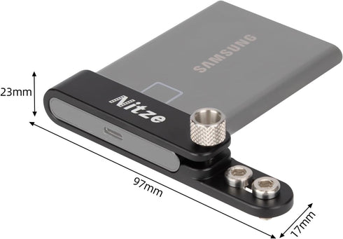 Nitze SSD Mount Bracket, SSD Holder for Samsung T7 SSD - N42-T7