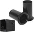 XISAOK 4 Inches (Set 2) Black,35x67mm Subwoofer Woofer Speakers Ports Connectors Tube Inverter Speaker Vent