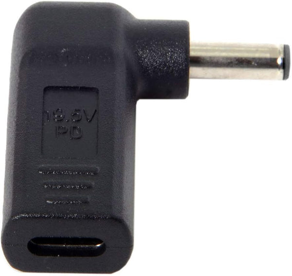 cablecc USB 3.1 Type C USB-C to DC 4.5x3.0mm Adapter, PD Emulator Trigger 90 Degree Angled