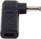 cablecc USB 3.1 Type C USB-C to DC 4.5x3.0mm Adapter, PD Emulator Trigger 90 Degree Angled