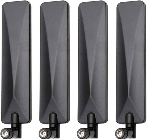 BINGFU 4G LTE Cellular Trail Camera Antenna 9dBi RP-SMA Male (4-Pack) Compatible with