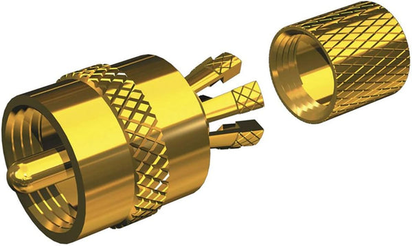 Shakespeare PL-259-CP-G Marine Center Pin Connector, Gold, 3003.4061