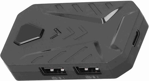 Mobile Gaming Keyboard Mouse Adapter Converter for PUBG, Android, iOS, Support Bluetooth, Adjustable Stand (Black)