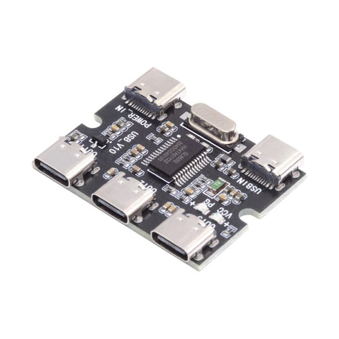cablecc 2.0 1-to-3 3-Port USB-C HUB PCBA USB-C to hub Board Power Supply (Without housing) Type-C for Keyboard Mouse