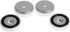 4Pcs Anti Vibration Amplifier Feet, 4010mm Aluminium Alloy Universal Copper Speaker Spikes Pads, Silver