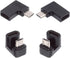 xiwai 90/360 Degree Angled USB-C to Micro USB Adapter 4 Pack, USB2.0 Type C Female to Micro USB Male for Phone Tablet