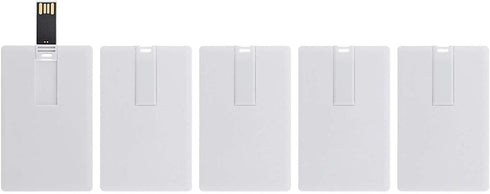 KINMIN Credit Card USB Flash Drive 1GB 5 Pack Business Card Bank Card