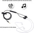 in-Ear Headphones, 3.5mm Anti-Radiation Air Acoustic Tube Earpiece Earphone with Microphone for Mobile Phone, Tablet,