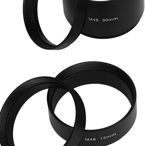 Telescope Extension Tube Set, 8 PCS M48X0.75 Focal Length Kit, 3-30mm Extending Rings for Photography