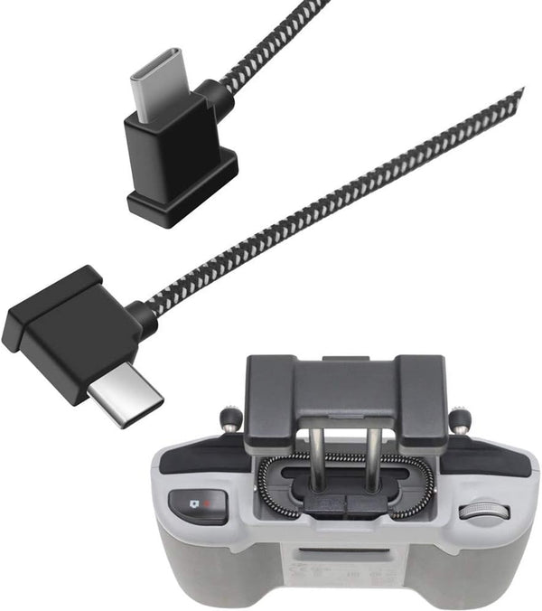 Hanatora 6.3 Inch USB C to USBC RC-N3/N2/N1/N1C Remote Controller Cable for DJI Mavic 3, Air 3S/3/2/2S, OTG Phone Cord