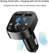 FM Bluetooth Transmitter for Car - Wireless Bluetooth Audio Adapter, Handsfree Calling, Dual USB Ports Quick Charger